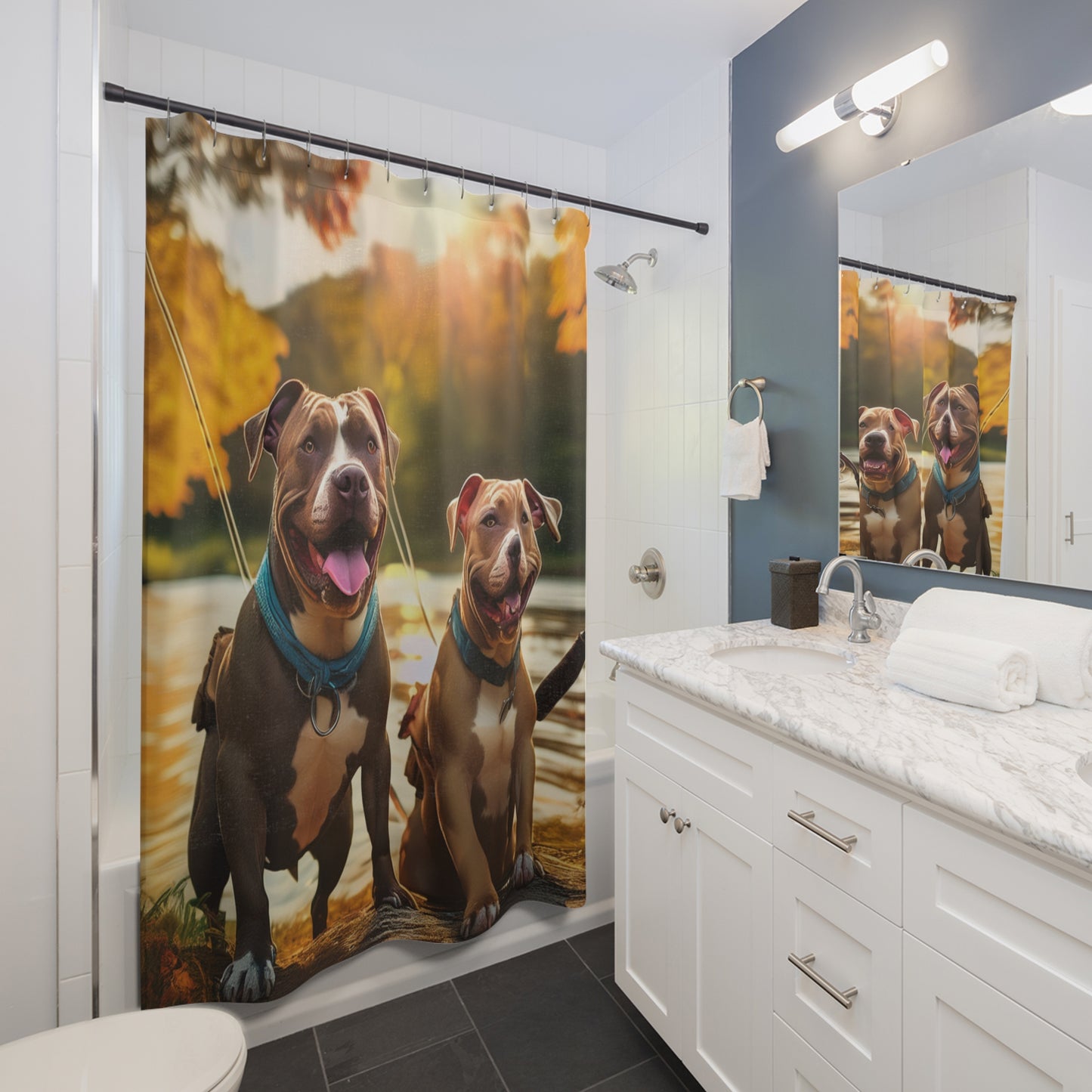 Pitt Bull Shower Curtain