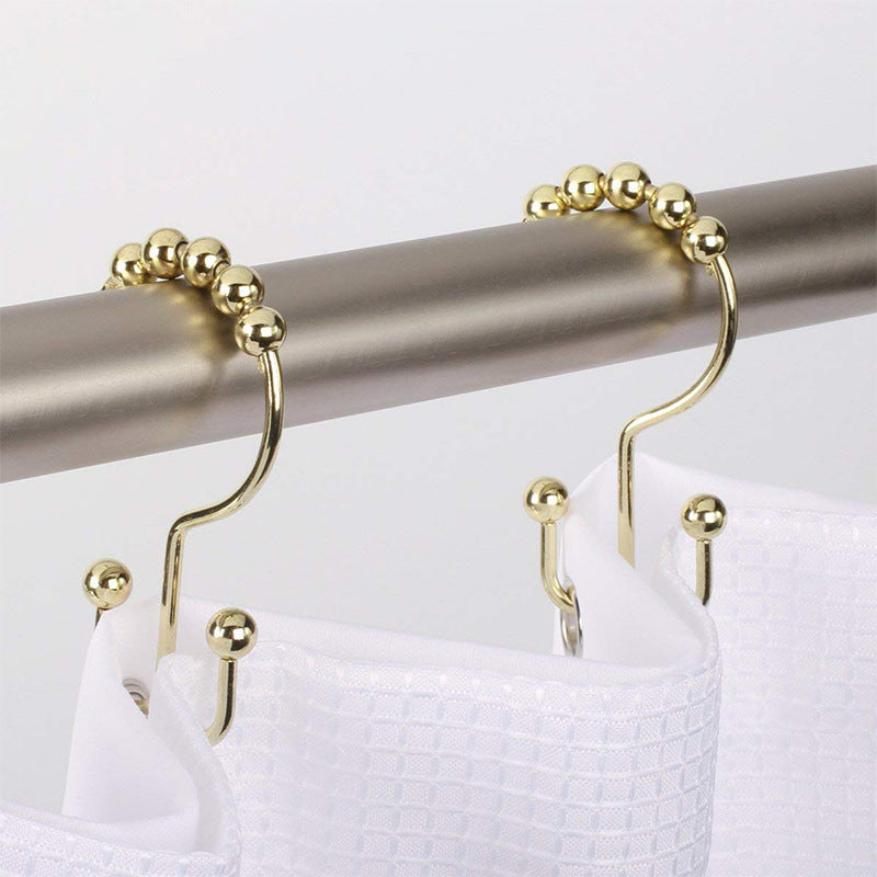 Stainless Steel Mountain-shaped Ball Shower Curtain Hook