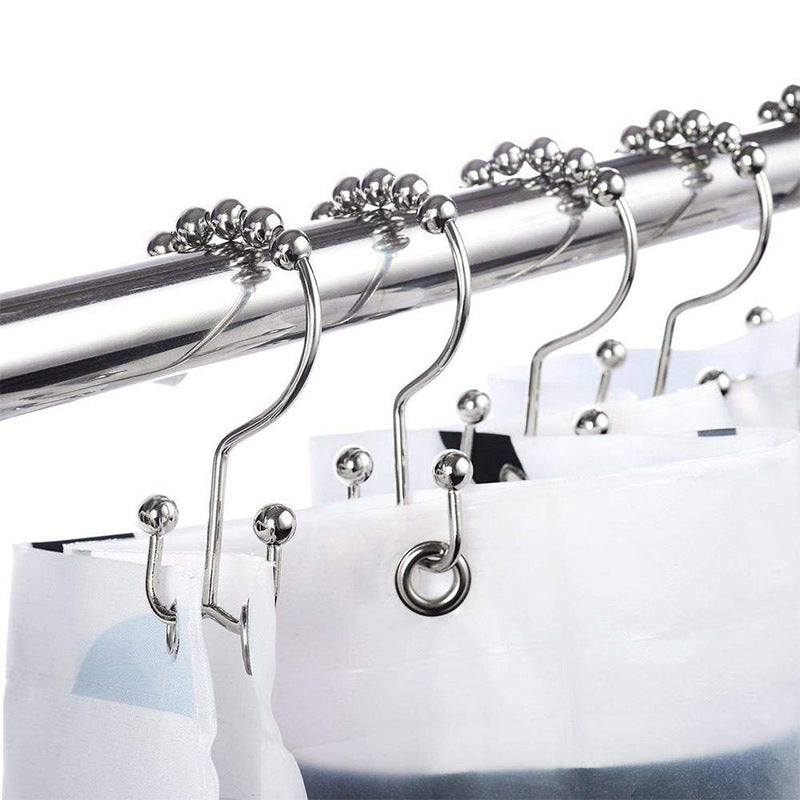 Stainless Steel Mountain-shaped Ball Shower Curtain Hook